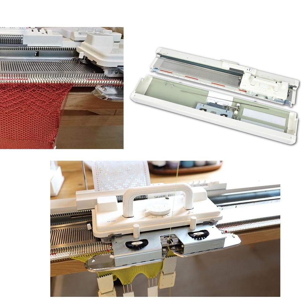 SK155 Knitting Machine Kit 3‑Needle Manual Knitting Machine Knitter Sewing Accessories