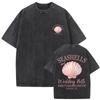 Leisure When You Go Through Deep Water I Will Be with You Whale Shark Washed T-shirt Fashion Men's and Women's Short Sleeve