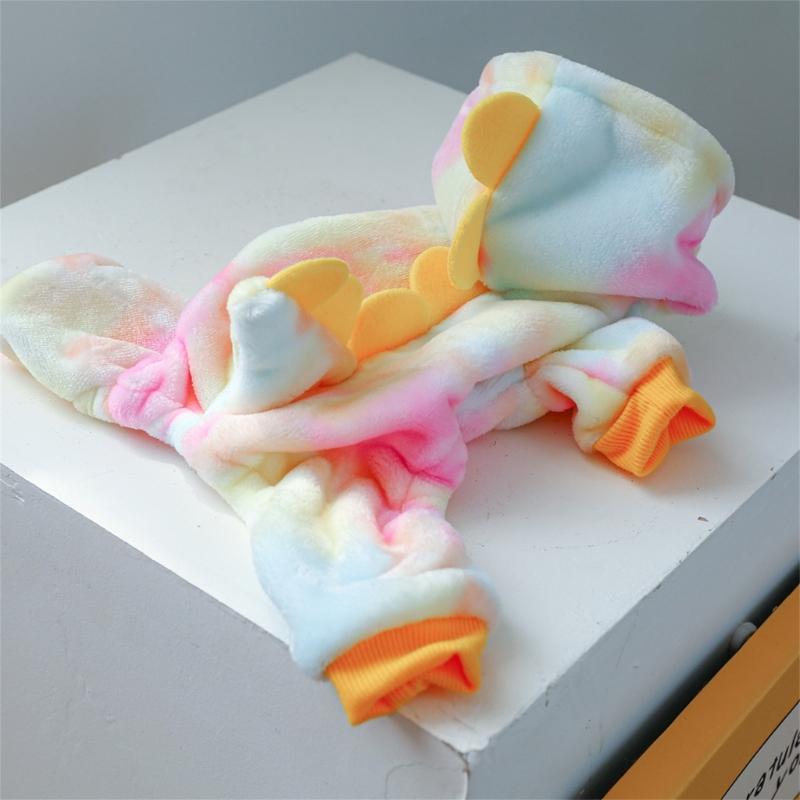 Dog Furry Jumpsuit for Dogs Boy Girl Medium Dogs for Indoor and Outdoor Use Cartoon Dinosaur Clothes Outfit for Pet Dogs