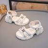 Cool Girl Sandals | Hook & Loop Open-Toe Casual Sport Sandals Fashionable Soft Kids Shoes Elegant Children's Shoes