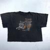 Cats Soft and Cuddly 1970s Boxy VTG T Shirt 70s Perfect Black Fade Boxy Animals