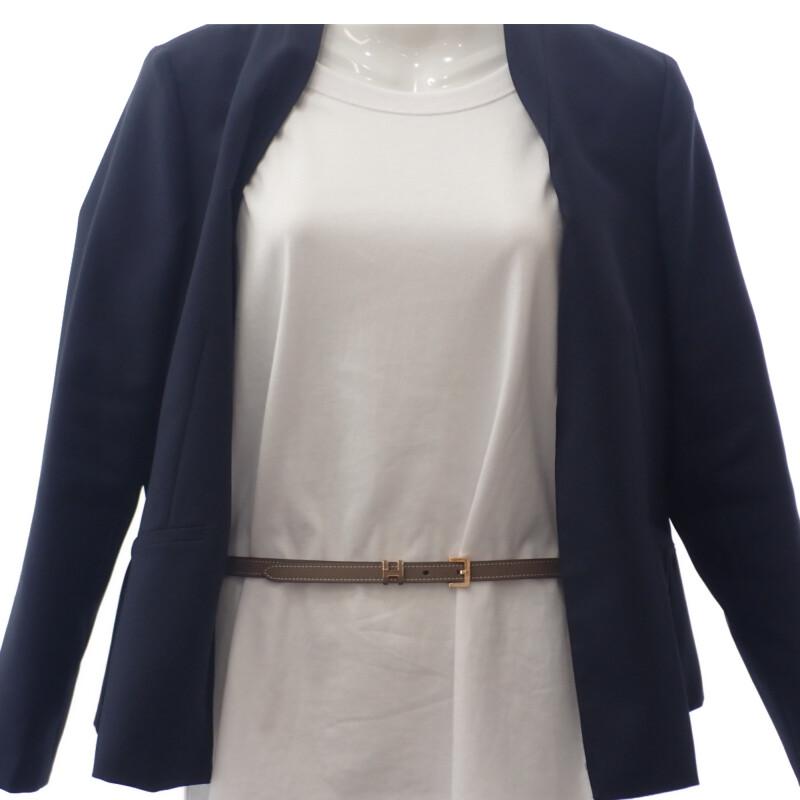 HERMES H081087 belt Etope/Brown Epsom Women