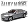 1/24 Scale BMW 760Li Toys Model Car Alloy Diecast Vehicle Model with Light and Sound Simulated Car Toy for Children Gifts Collection