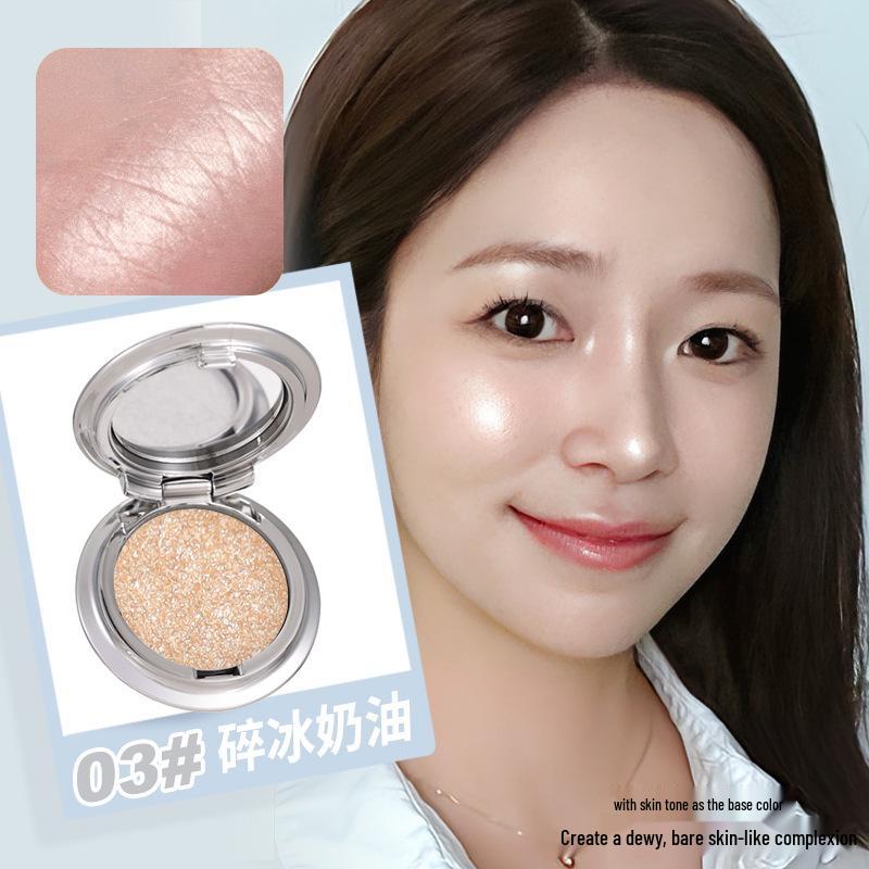 WODWOD Light & Shadow Kiss Highlighter Palette: Soft, Sparkling, 3D Highlight & Contour Powder