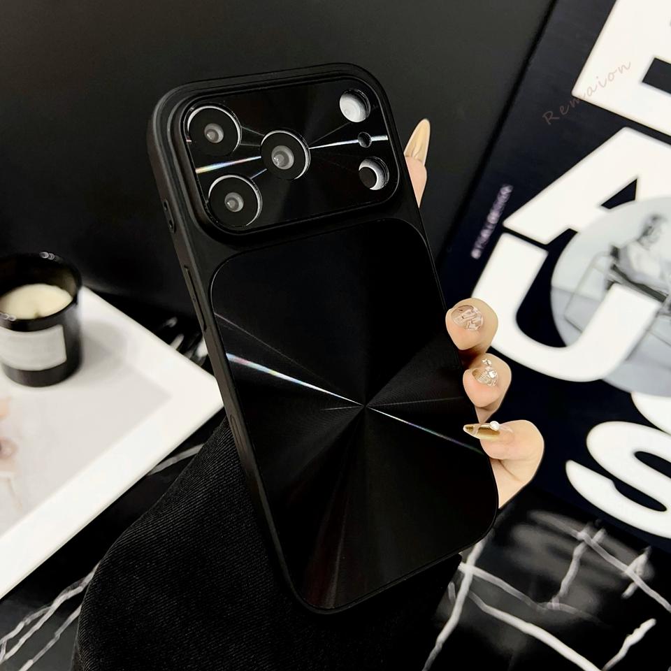 CD Colorful Aurora Phone Case For iPhone 17 Air 13 11 12 14 15 16 Pro Max Plus 16Pro 17Pro Official Matte Protector Cover