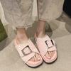 2024 Summer Women Large Boken Slippers Outdoor Wearing Couples Indoor Soft Sole Bathroom Anti Slip Super Sandals Slippers Trend