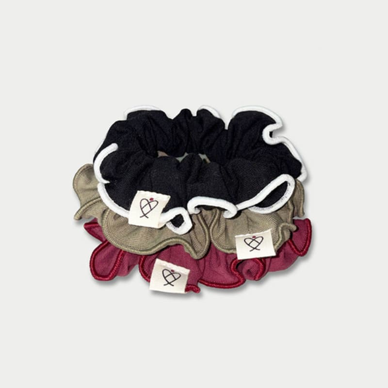 

HAPPY YOGIS HY Скранчи - Утреннее кардио Khaki-Burgandy-Black and White