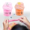 70 ml Farget lekeleire Myk krystallslam Strekkbar Ikke-klebrig Sky Stresslindrende Nyhetsleke DIY Lage Frukt-slimeleke Dekompresjonsleke Barneleke Gave