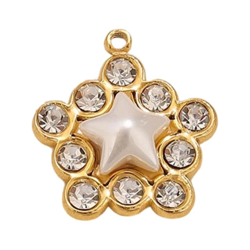 Chic Dubbelfärgad Kärlek Fjäril Hänge Berlock Rostfritt Stål Accessoar För Dagligt Bruk Speciella Tillfällen