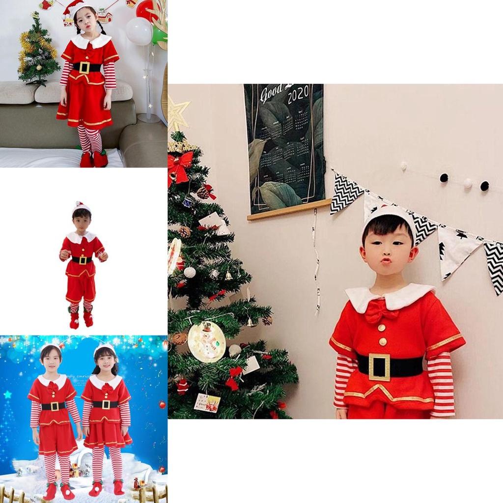 Magical Kids Christmas Tree Costumes Comfortable Girls Dress With Festive Hat