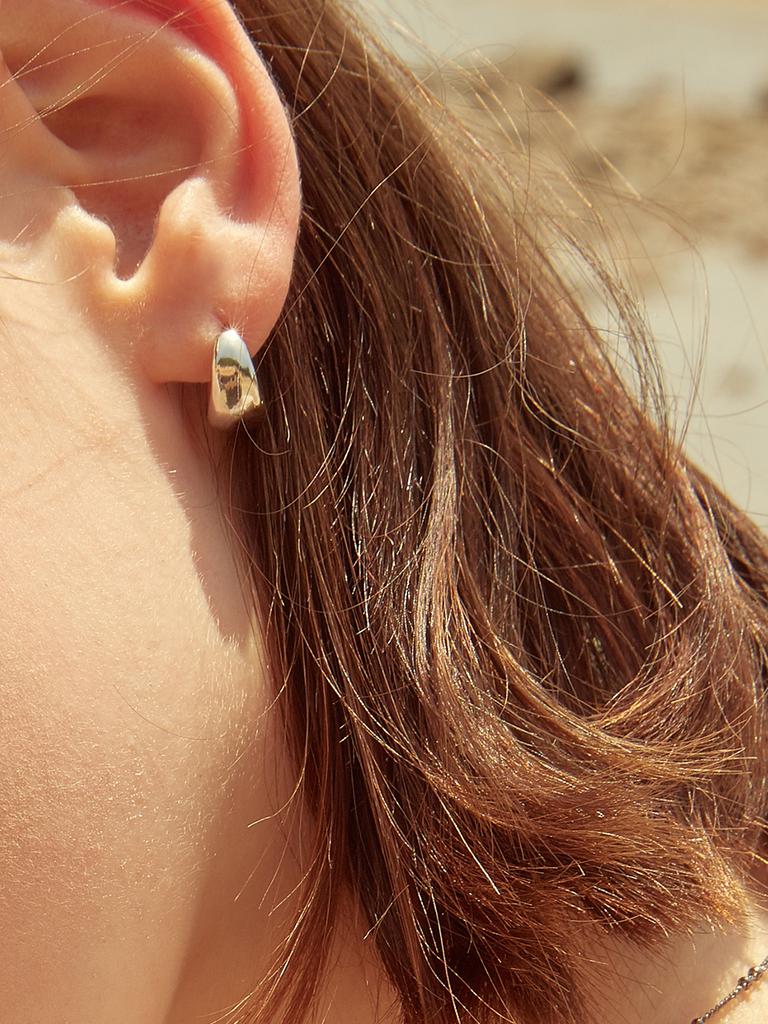 Postlude S Simple Ring Earrings (2 Colors)