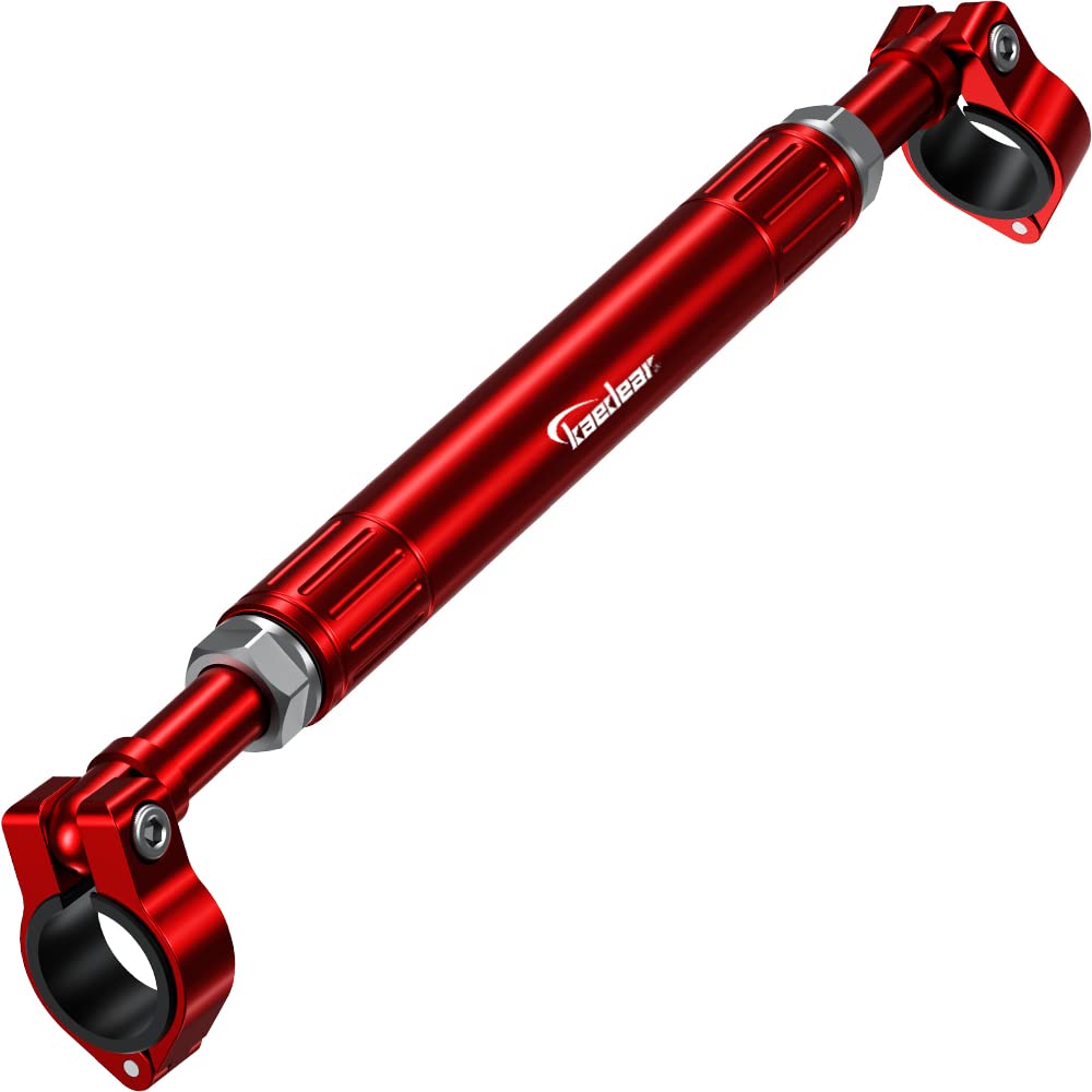 

Kaedear Handlebar Motorcycle Clamp Brace Adjustable Center Brace KDR-HB2 Brace, Bar, Bar, Multi-Bar, (Red)