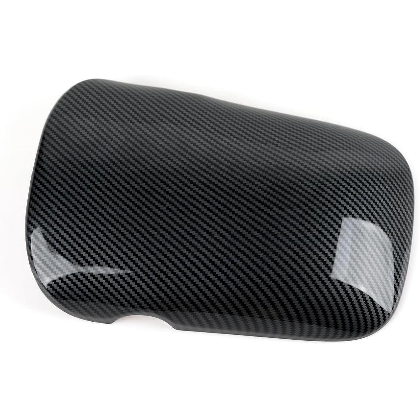 Car Center Console Armrest Storage Box Sticker ABS Carbon Fiber Decal Interior Trim Cover for Ford Mustang 2015-2026 / Shelby GT350 2015- / GT500 -