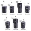 Optical Eyepiece Ocular Lens/Barlow Lens 23.2mm Mounting Port for Various Biological Microscope Wide Angles Ocular Lens