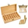 Wooden Essential Oil Box Container Organizer Solid Natural Wood Storage Case