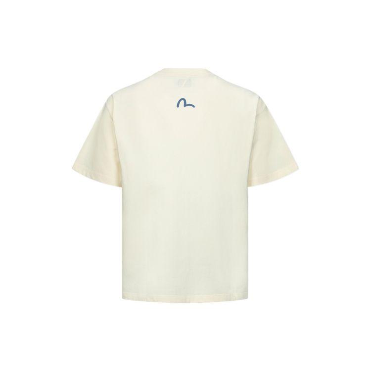 Evisu Daruma And Dice Print Loose Fit Casual Short Sleeve T-Shirt Men Tops 2ESHTM4TS1075RXCT