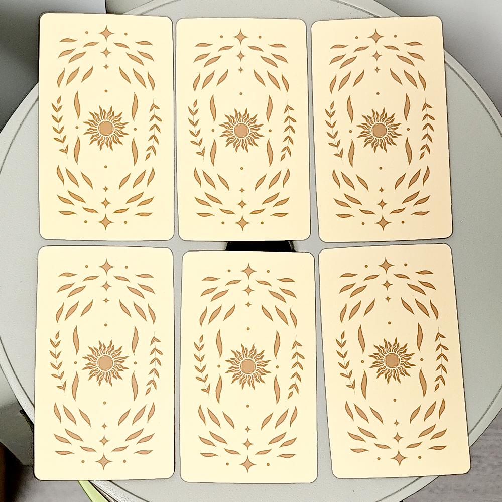 Neoterisches Feminines Tarot-Deck 10,3*6cm – 78 Stück Moderne Randlose Tarotkarten