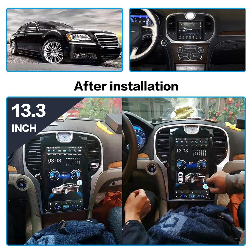 13.3-inch Vertical Android Screen Navigator for 2013-2019 Chrysler 300C
