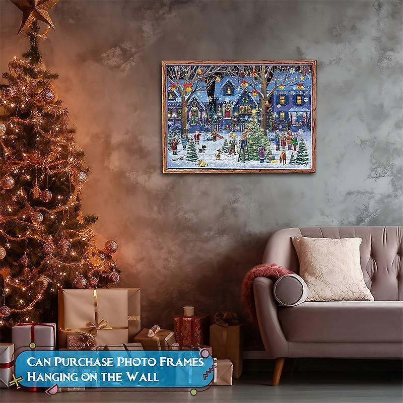 Christmas Advent Calendar Jigsaw Puzzles Xmas Countdown Gift 24 Parts 1008 Pieces Jigsaw Puzzles Gift For Kids And Adults