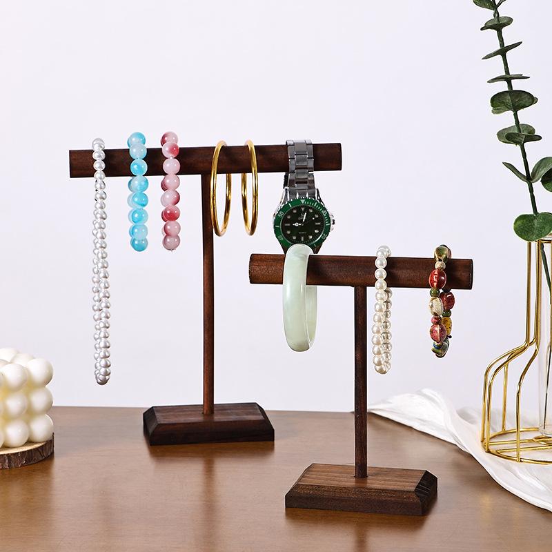 Solid Wood Bracelet & Hair Tie Display Stand