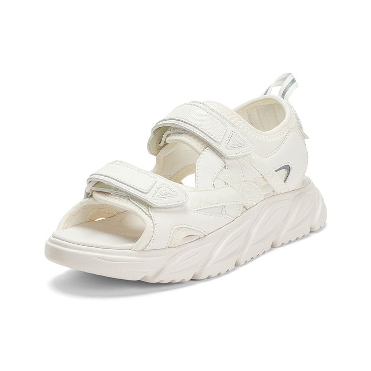 Kappa Back-To-Back Trendy Striped Summer Outdoor Breathable Lightweight Comfortable Durable Sports Sandals Women Sandals White K0D45LL02D-012