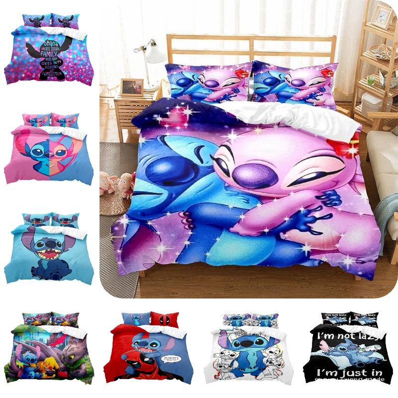 Stitch Series Digital Print Bedding Set Two Or Three Pieces Modern And Simple Style