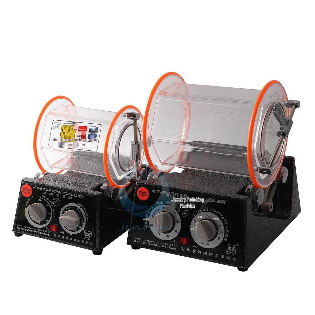 KT-2000 Portable Rotary Tumbler Polisher for Metal Jewelry Finishing