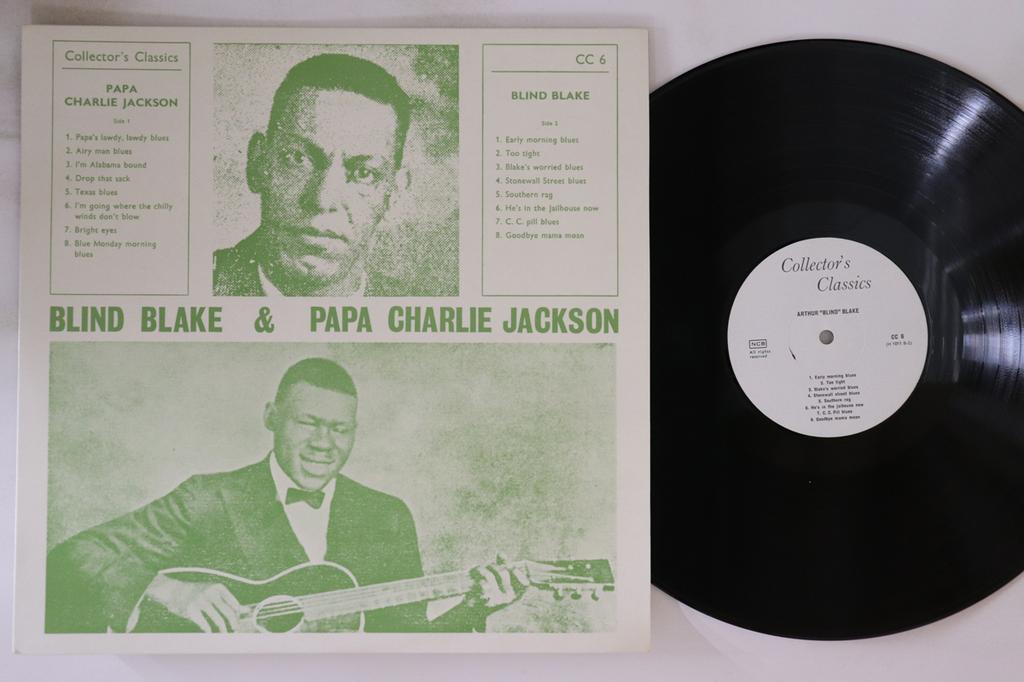 LP Record PAPA CHARLIE JACKSON BLIND BLAKE  Blind Blake  Papa Charlie Jackson CC6 COLLECTORS CL 1964 Denmark Blues Used