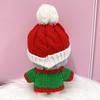Weihnachtspullover & Strickmützen-Set für 10cm Weihnachtsmann-Plüschtier, Kigurumi, Zubehör, Otaku, Puppe, Maskottchen, Kpoppuppen-Kostüm [Gebraucht]
