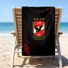 Ahly Football Club Printed Beach Towel, Super Soft Microfiber, Perfect Gift Birthday, for Pool, Beach, Travel, for Family and Friends