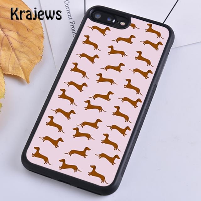 Krajews Dachshund Teckel Dackel Dog Phone Case Cover For iPhone 17 Air 16 15 14 Plus 11 12 13 Pro Max Plus Coque Fundas