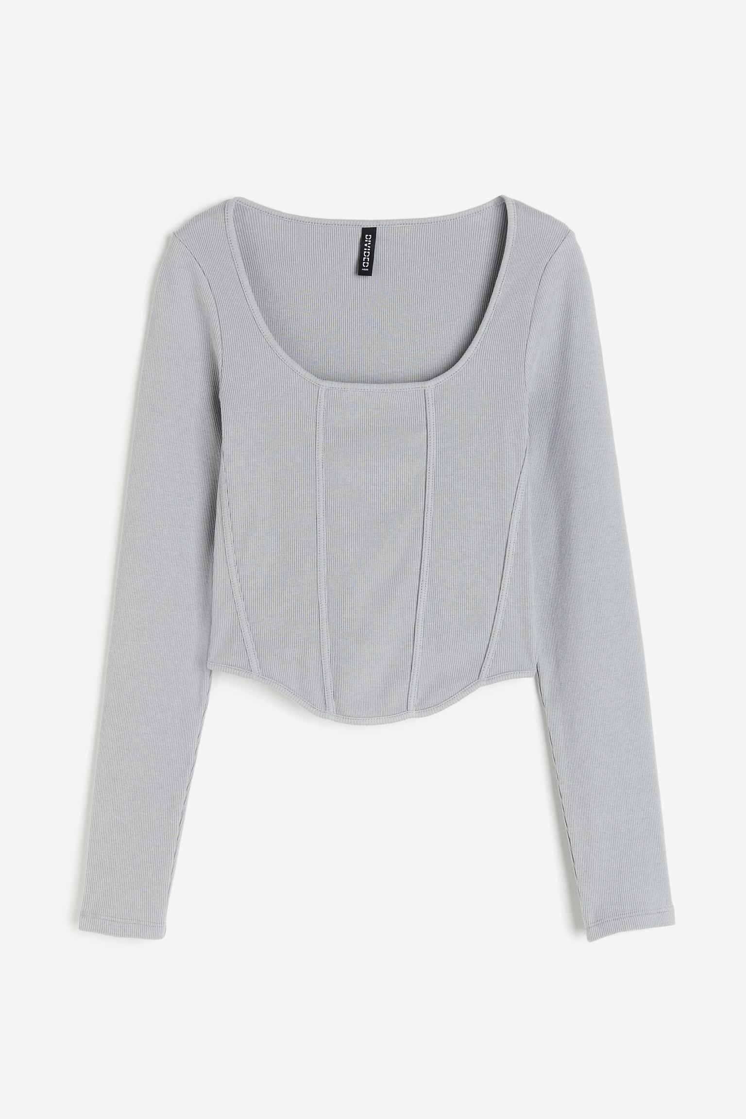 

Corset-style ribbed top