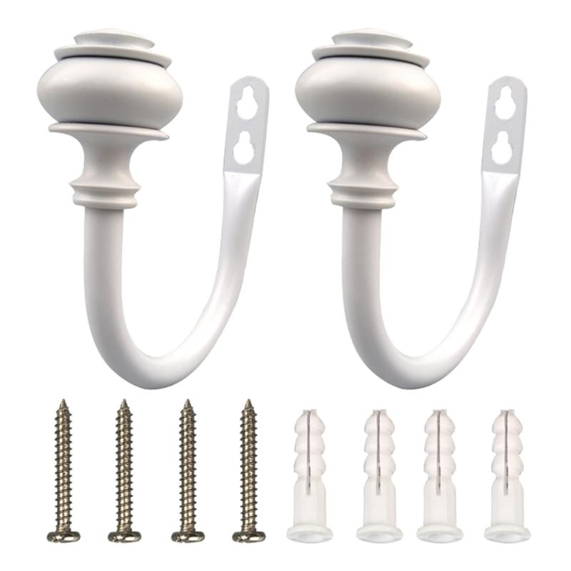 2Pcs Metal Curtain Tie Backs Drapery Holders for Stylish Window Decoration Curtain Tiebacks Set