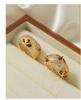 Luxurious French Court Style Copper Ring with Colorful Zircon Inlays, Adjustable for Women
