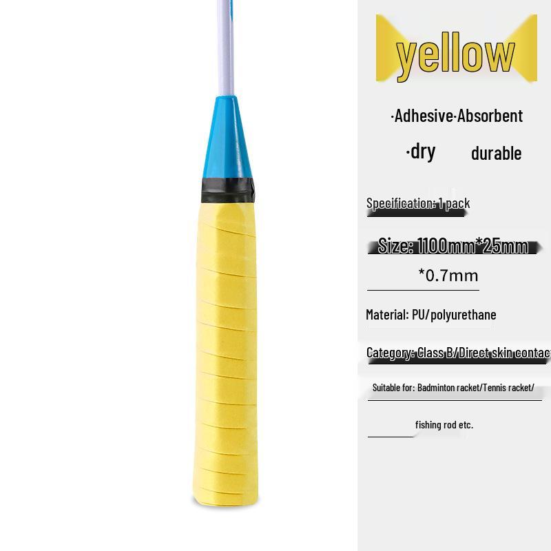 Stoßdämpfendes Badminton-/Angel-Griffband: Rutschfest, Schweißabsorbierend & Verdickter Griffwickel