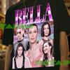 Bella Hadid Retro 90s Graphic Tee: Unisex Cotton Blend Sweatshirt
