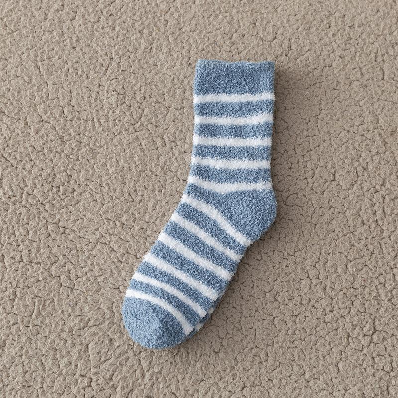 

Мужские Термо Зимние Носки Толстый Коралловый Флис Полосатые и Однотонные Теплые Носки для Сна для Холодной Погоды Уютные Носки для Сна One Size(EU 39-45)