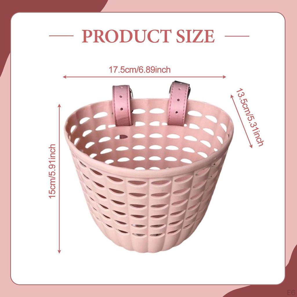 Basket for Children (boys And Girls) – Handlebar Bag Storage Transport Material: PP