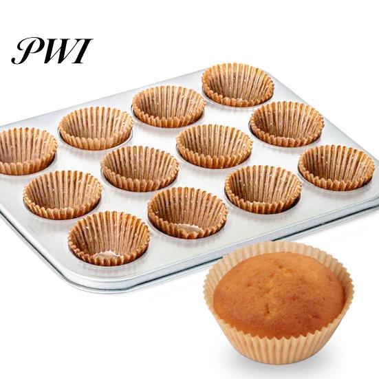 Foglietti di Carta Greaseproof per Muffin 200 Pezzi Bicchierini da Forno per Cupcake per Alimenti Senza BPA Antiaderenti Resistenti all'Olio