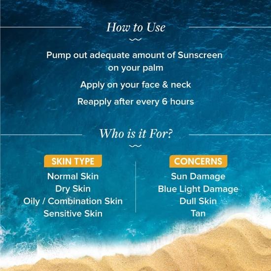 Aqualogica Glow+ Dewy Sunscreen SPF 50 PA++++ | For Oily Skin | UVA/B & Blue Light Protection for Men & Women | Fragrance-Free | 50g