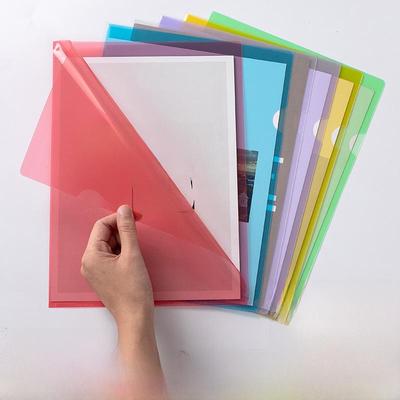 Transparenter A4-Ordner in L-Form aus Kunststoff - Einzelstück, Büro-Ordnerhülle für Verträge, Logo bedruckbar