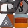 Instant Tent with Roof Grey and Orange 365 x 380 x 200 cm