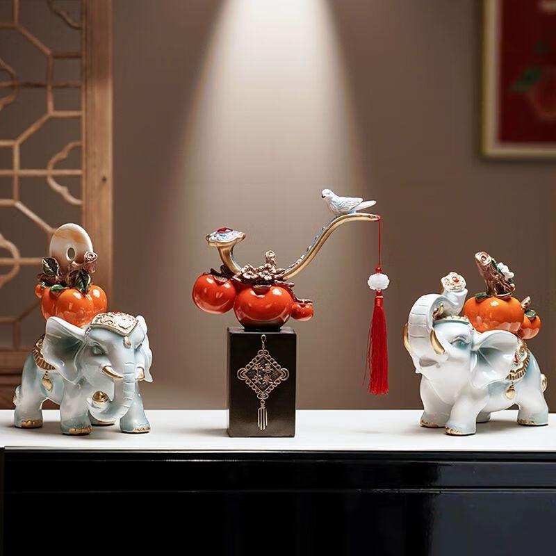 New Chinese Style Lucky Elephant Resin Ornament