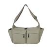 2026 Winter New Trend Shoulder Bags Nyl Zipper Solid Color Simple Casual Tote Water Proof Lightweight Women's Handbags