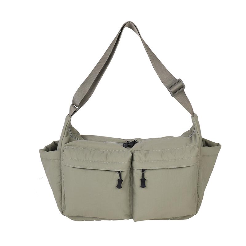 2026 Winter New Trend Shoulder Bags Nyl Zipper Solid Color Simple Casual Tote Water Proof Lightweight Women's Handbags