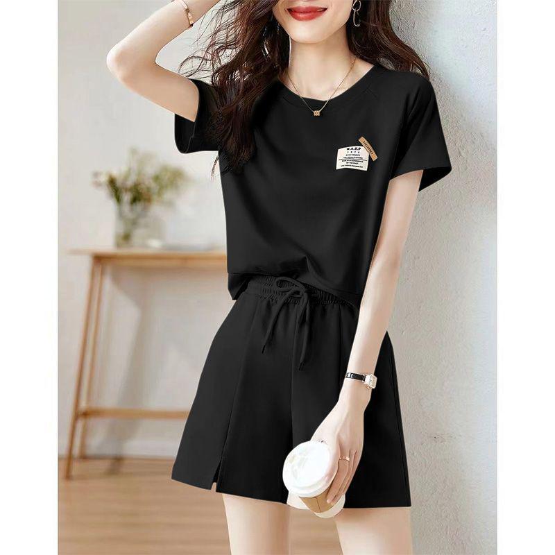 Summer Fairy Casual Shorts & Tee Set for Women - Fresh & Age-Reducing Two-Piece