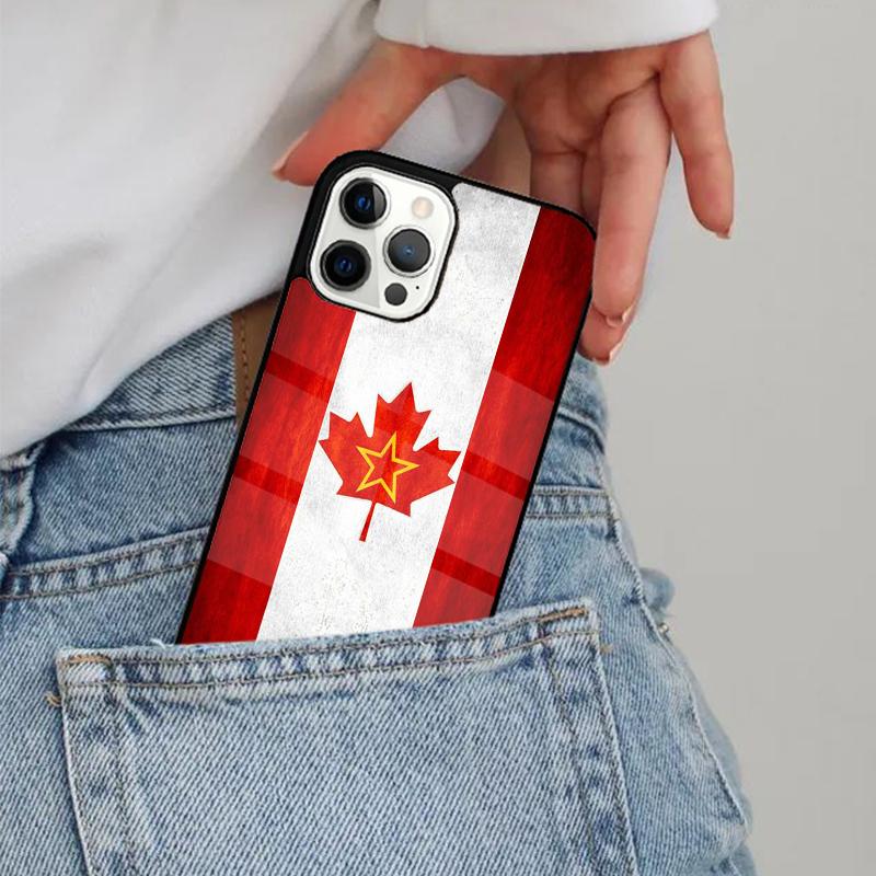 Canada Flag Phone Case Magesafe Magnetic Wireless Charge Cover For iPhone 17 Air 16 16e 11 12 13 14 15 Pro Max Plus