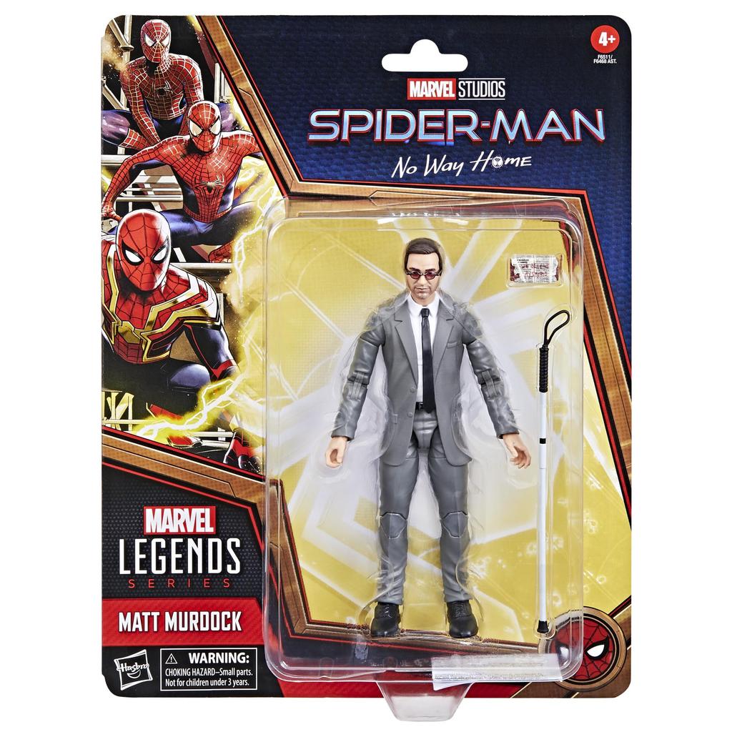 MARVEL Hasbro Marvel Legends Series Matt No Way Home Action Ages 4 and Authentic Murdock, Spider-Man 6-inch Figure, Up, F6511,
