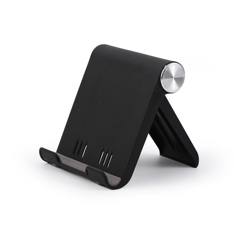 Adjustable Folding Desktop Stand for Mobile & Tablet - Portable, Customizable with QR Code, Ideal for Lazy or Hands-Free Use