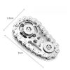 Gear Chain Fidget Roller Fidget Spinner Edc Metal Alloy Relieve Stress Relief Toy Hand Rotating Antistresse Decompression Adults
